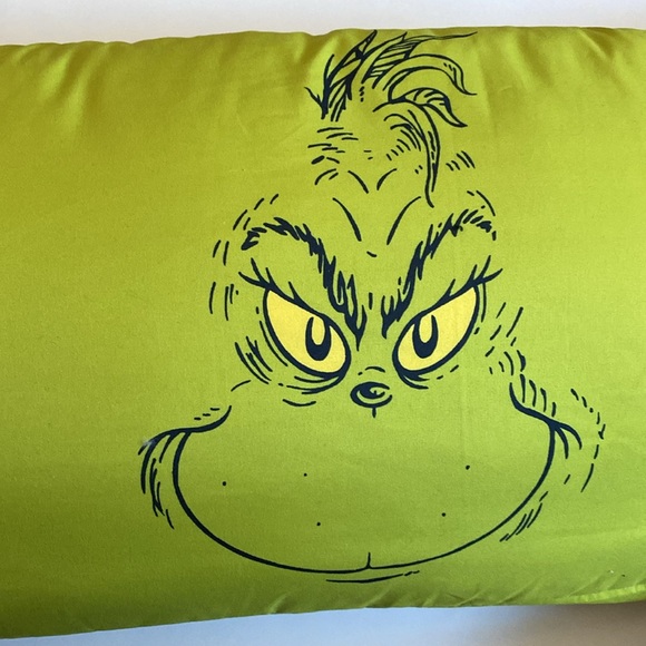 💚Grinch Body Pillow Grinch Face on the Front - Picture 3 of 4